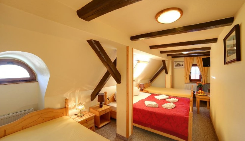 Hotel Zelený dům Boží Dar - Čtyřlůžkový pokoj, Pětilůžkový pokoj